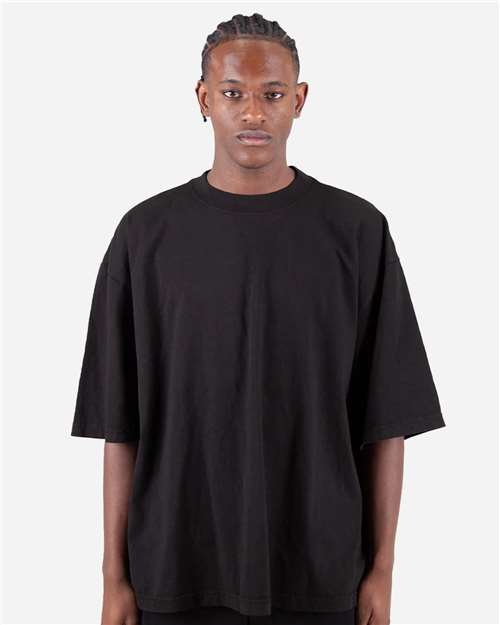 Unisex Max Heavyweight Garment-Dyed Drop Shoulder T-Shirt - Black