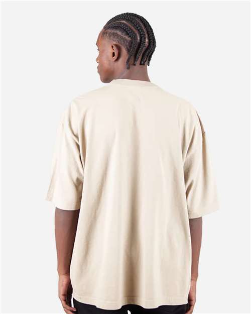 Unisex Max Heavyweight Garment-Dyed Drop Shoulder T-Shirt - Cream