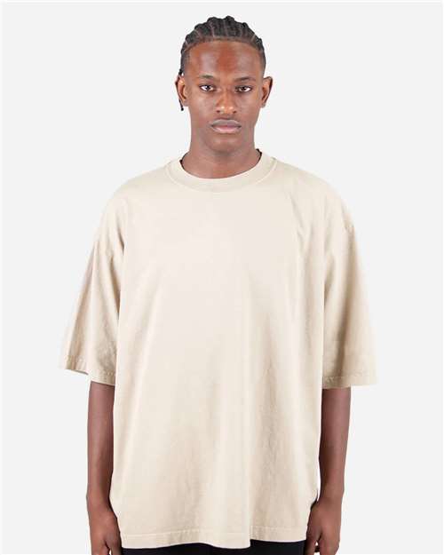 Unisex Max Heavyweight Garment-Dyed Drop Shoulder T-Shirt - Cream