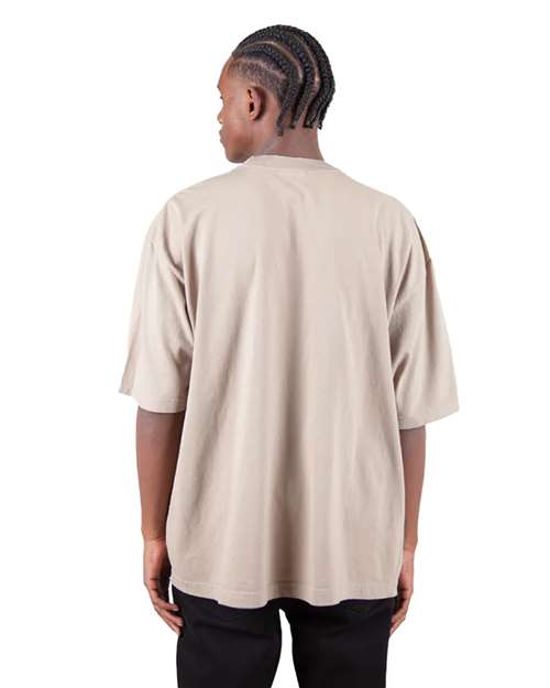 Unisex Max Heavyweight Garment-Dyed Drop Shoulder T-Shirt - Oatmeal