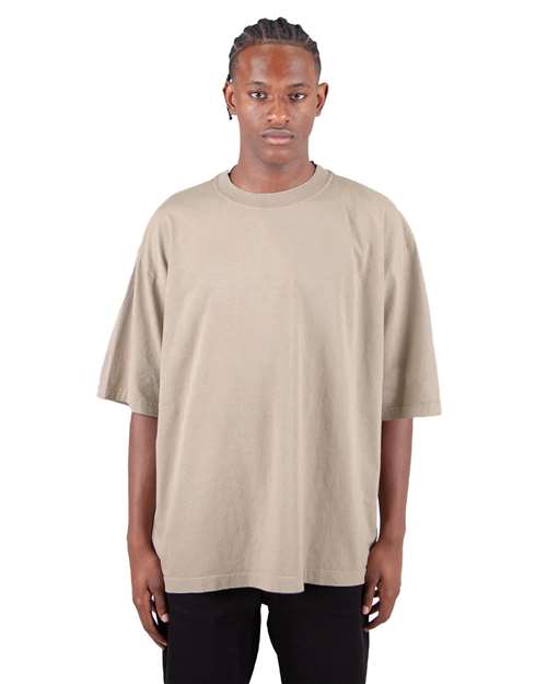 Unisex Max Heavyweight Garment-Dyed Drop Shoulder T-Shirt - Oatmeal