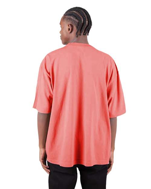 Unisex Max Heavyweight Garment-Dyed Drop Shoulder T-Shirt - Peach