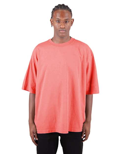 Unisex Max Heavyweight Garment-Dyed Drop Shoulder T-Shirt - Peach