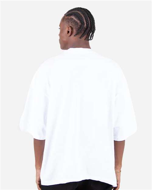 Unisex Max Heavyweight Garment-Dyed Drop Shoulder T-Shirt - White