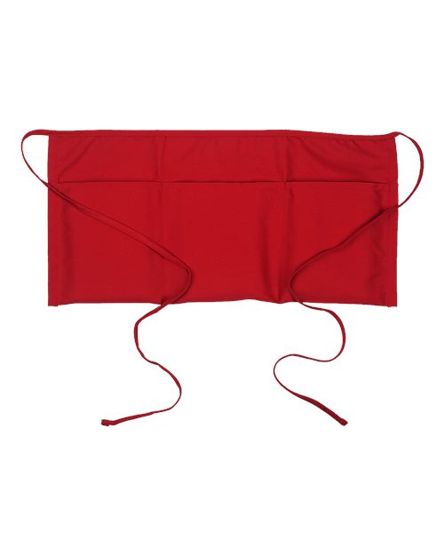 Waist Apron with Pockets - Red