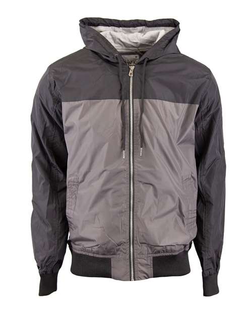 Unisex Windbreaker Jacket - Black/ Grey