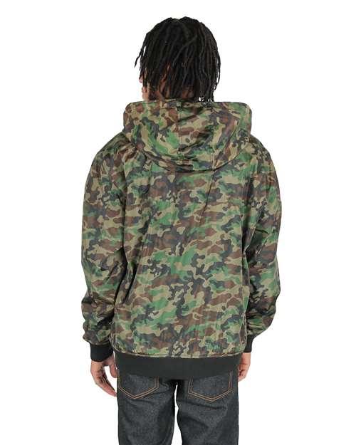 Unisex Windbreaker Jacket - Camo Green