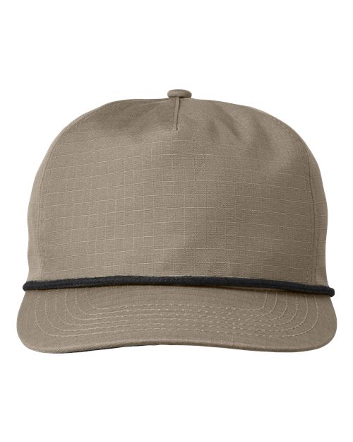 Lariat Ripstop Cap - Khaki/ Black Rope