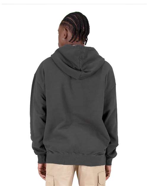Unisex Max Heavy Fleece Garment-Dyed Double-Zip Hooded Sweatshirt - Shadow