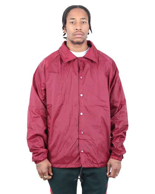 Unisex Coaches Jacket - Burgundy