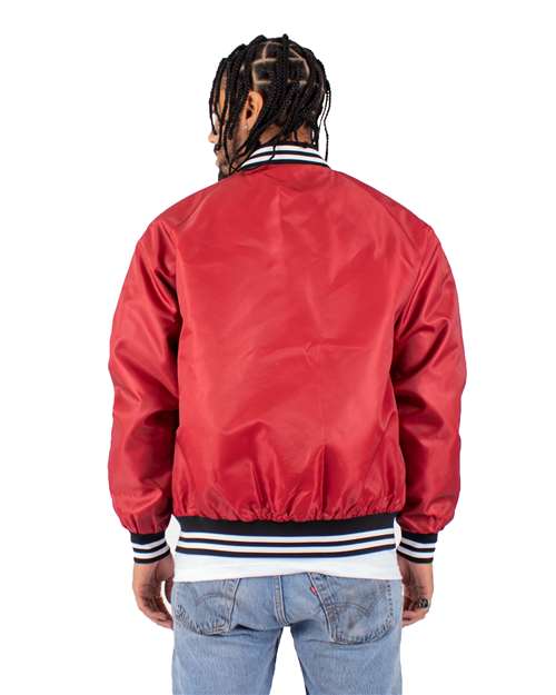 Unisex Varsity Bomber Jacket - Red