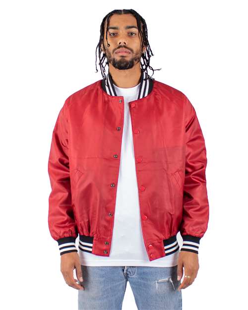 Unisex Varsity Bomber Jacket - Red