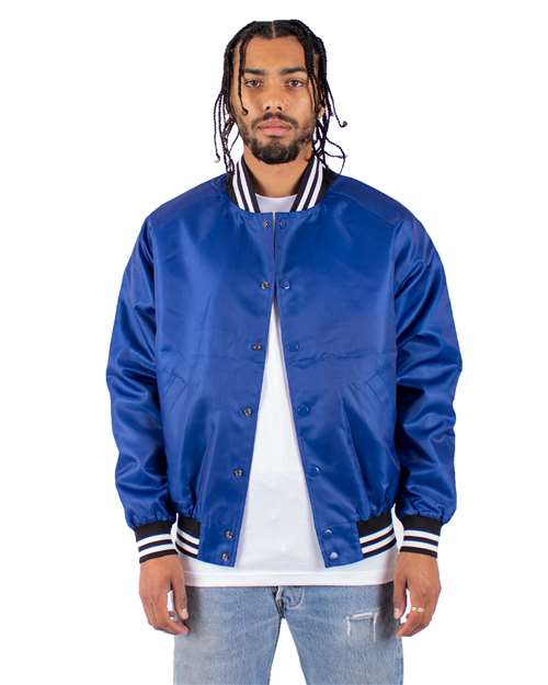 Unisex Varsity Bomber Jacket - Royal