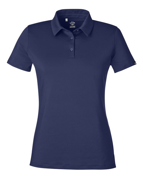 Women's Recycled Polo - Midnight Navy/ White