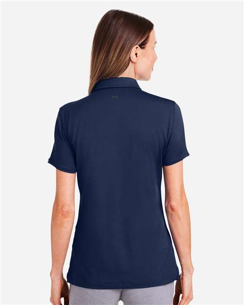 Women's Recycled Polo - Midnight Navy/ White