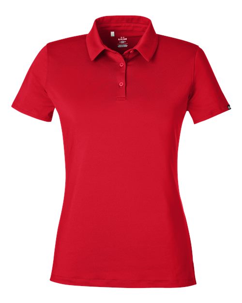 Women's Recycled Polo - Red/ White