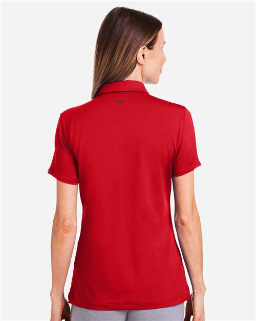 Women's Recycled Polo - Red/ White