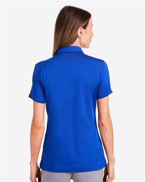 Women's Recycled Polo - Royal/ White