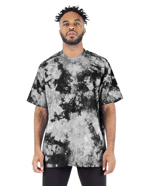 Unisex Max Heavyweight Tie-Dyed T-Shirt - Black/ White