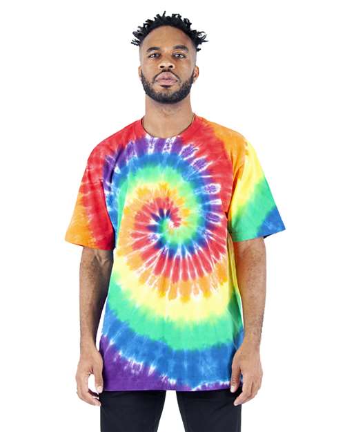 Unisex Max Heavyweight Tie-Dyed T-Shirt - Classic Rainbow