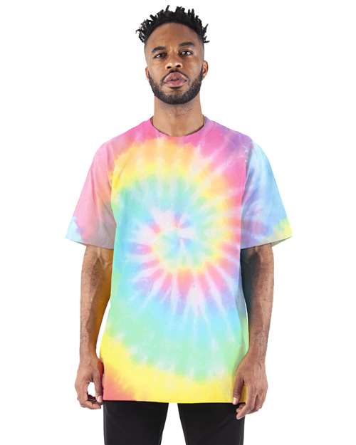 Unisex Max Heavyweight Tie-Dyed T-Shirt - Sherbet Rainbow