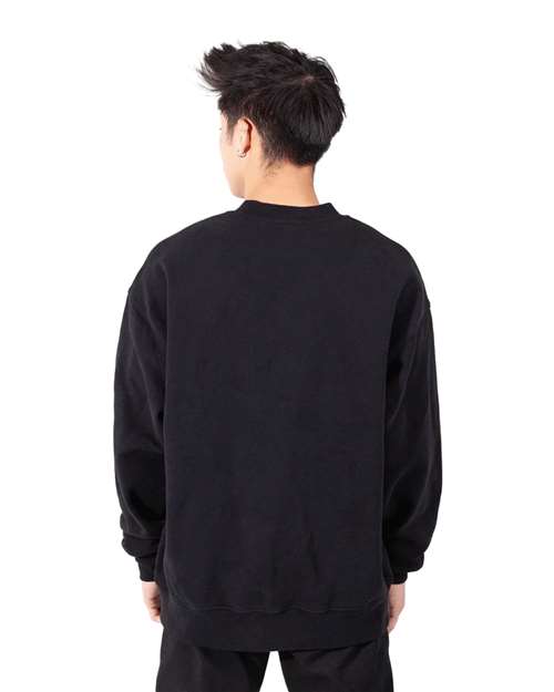 Unisex Los Angeles Garment-Dyed Crewneck Sweatshirt - Black