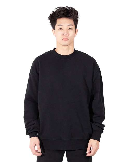 Unisex Los Angeles Garment-Dyed Crewneck Sweatshirt - Black