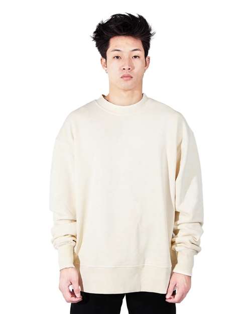 Unisex Los Angeles Garment-Dyed Crewneck Sweatshirt - Cream