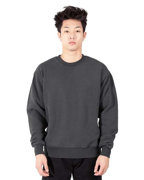 Unisex Los Angeles Garment-Dyed Crewneck Sweatshirt - Shadow