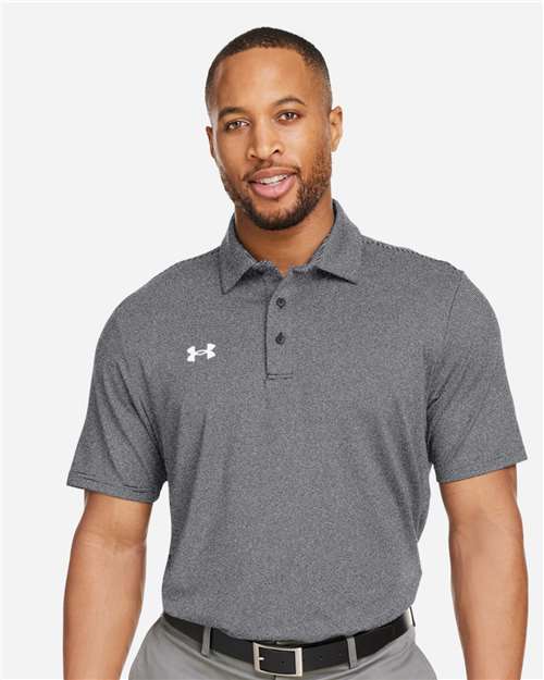 Men's Destin Drive Striped Performance Polo - Black/ White