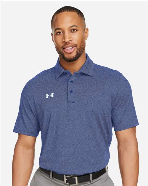 Men's Destin Drive Striped Performance Polo - Royal/ White