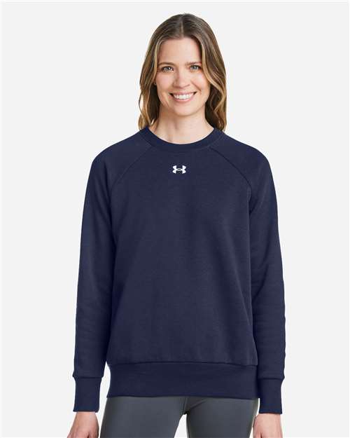 Women's Rival Fleece Crewneck Sweatshirt - Midnight Navy/ White