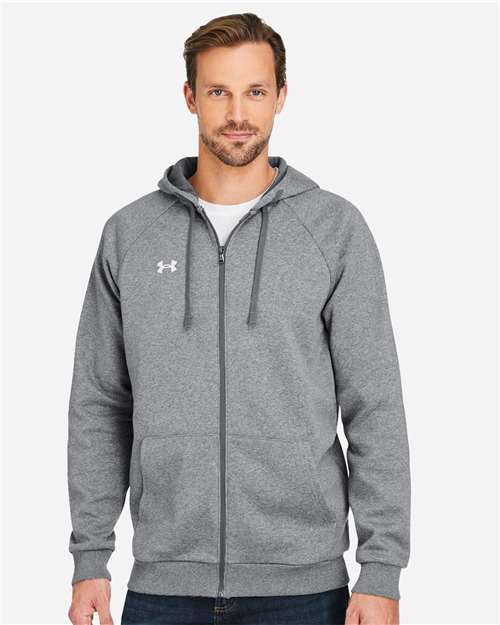 Men's Rival Fleece Full-Zip - CS Grey Light Heather/ White
