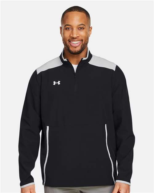 Men's Motivate 3.0 Quarter-Zip Pullover - Black/ Mod Grey/ White