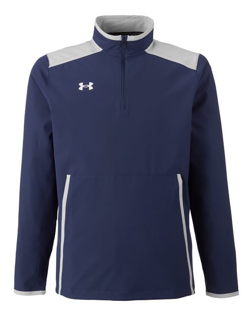 Men's Motivate 3.0 Quarter-Zip Pullover - Midnight Navy/ White