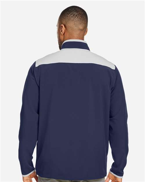 Men's Motivate 3.0 Quarter-Zip Pullover - Midnight Navy/ White