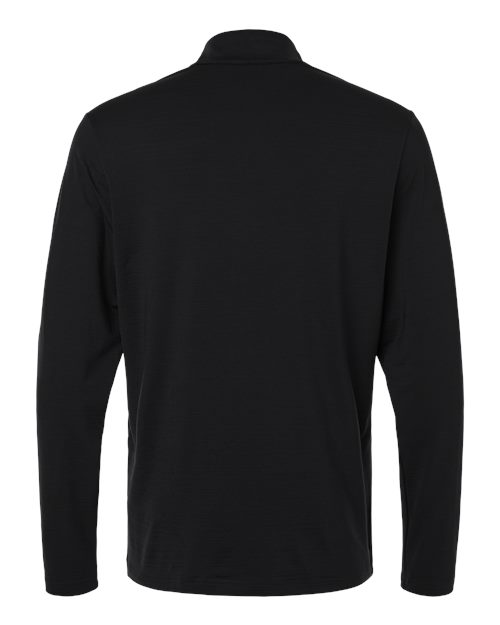 Men's Textured Stripe Quarter-Zip Pullover - Black