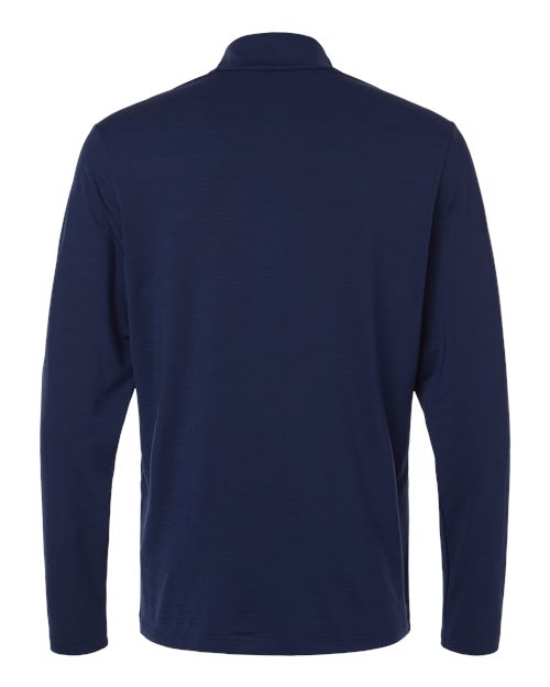 Men's Textured Stripe Quarter-Zip Pullover - Dark Blue