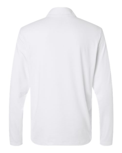 Men's Textured Stripe Quarter-Zip Pullover - White