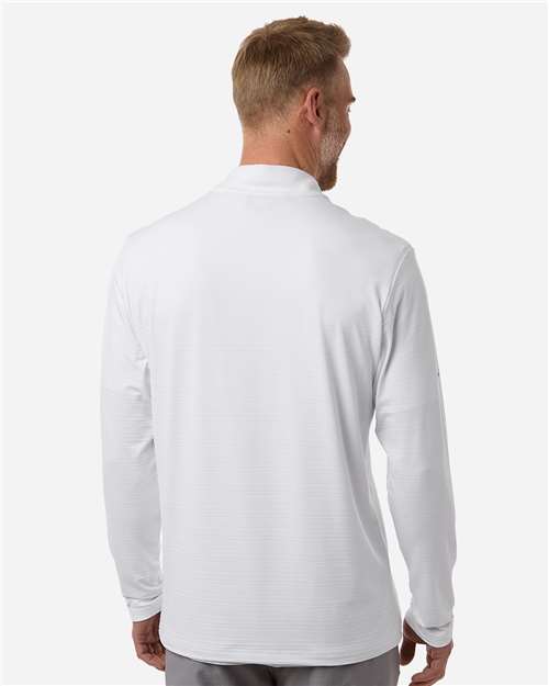 Men's Textured Stripe Quarter-Zip Pullover - White
