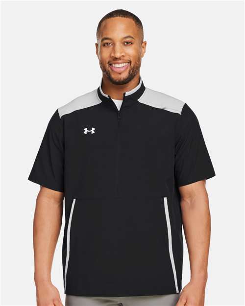 Men's Motivate 3.0 Short Sleeve Half-Zip - Black/ Mod Grey/ White
