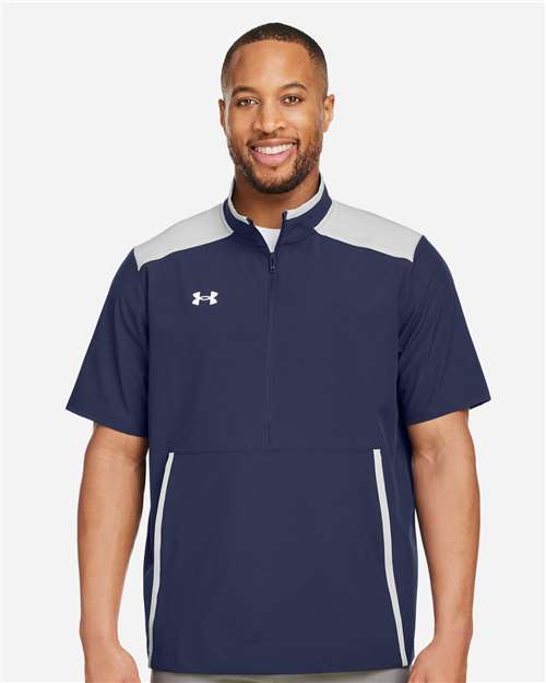 Men's Motivate 3.0 Short Sleeve Half-Zip - Midnight Navy/ White
