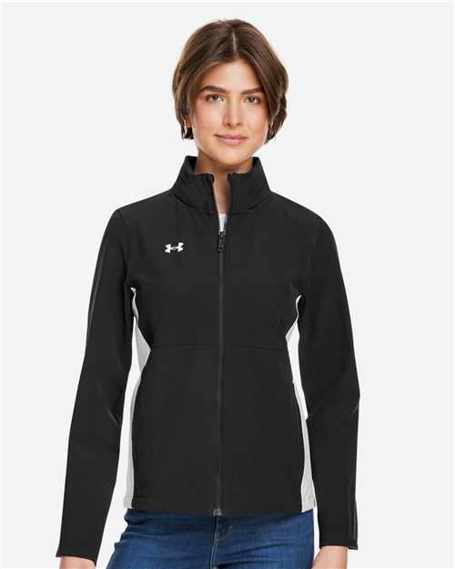 Women's Rival Stretch Jacket - Black/ White/ White