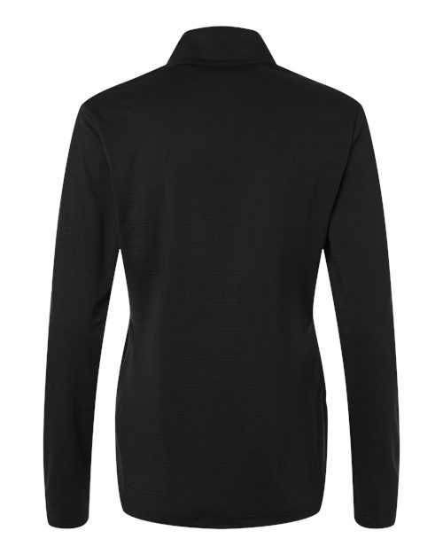Women's Textured Stripe Quarter-Zip Pullover - Black