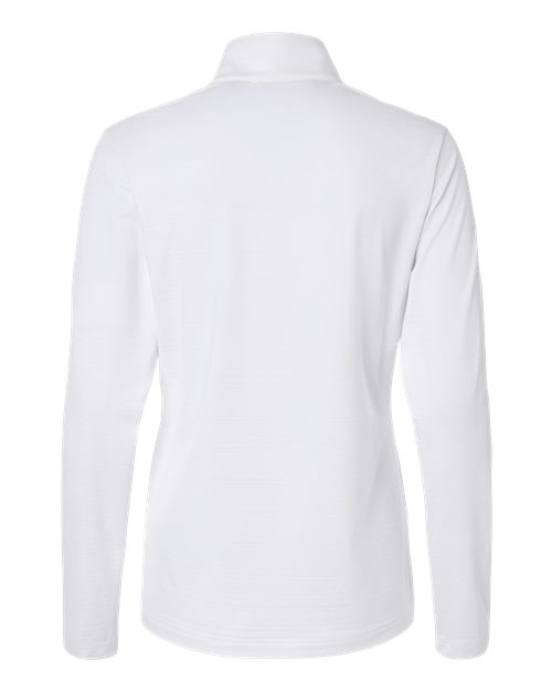 Women's Textured Stripe Quarter-Zip Pullover - White
