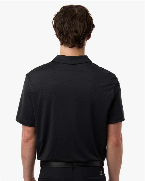 Men's 4-Way Stretch Printed Polo - Carbon