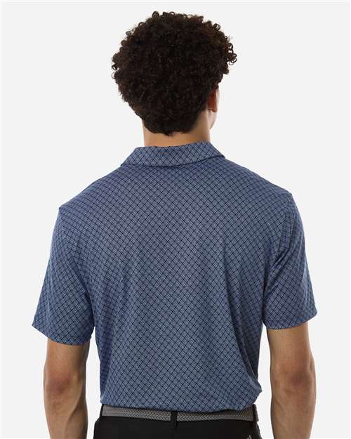Men's 4-Way Stretch Printed Polo - Collegiate Navy