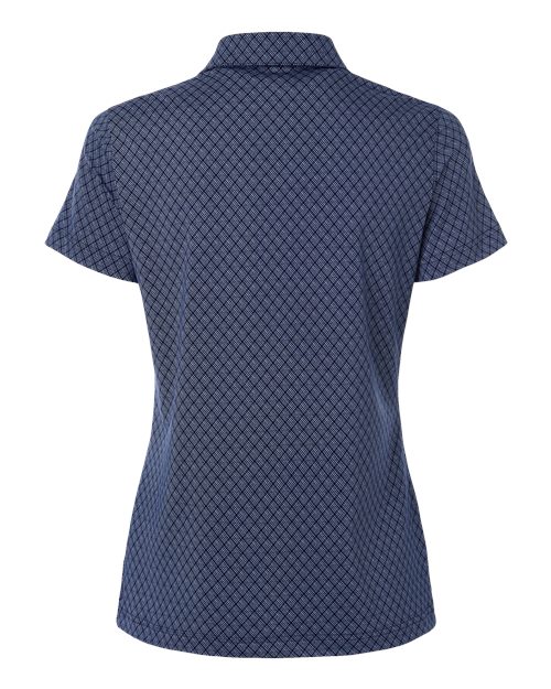 Women's 4-Way Stretch Printed Polo - Collegiate Navy