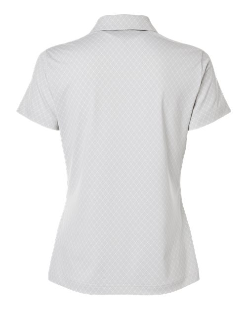Women's 4-Way Stretch Printed Polo - White
