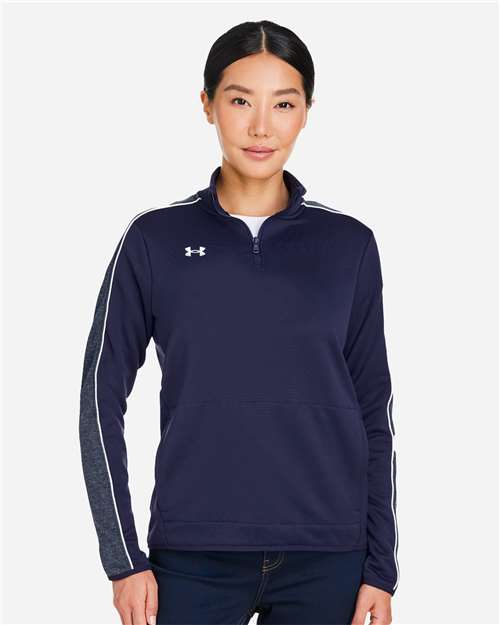 Women's Command 2.0 Quarter-Zip Pullover - Midnight Navy/ White